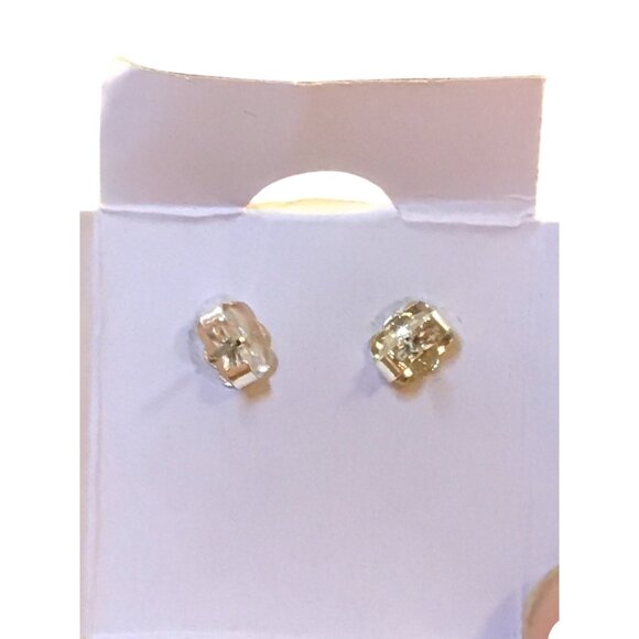 Avon Silver Tone Color Brights Button Earrings (1584) - Picture 5 of 5